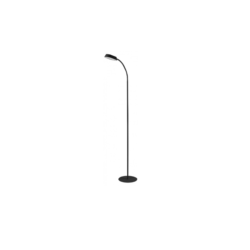 LAMPARA LED DE PIE DIMERIZABLE NEGRA