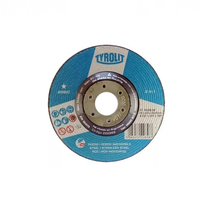 DISCO DESBASTE 115X6.0 C/D BASIC