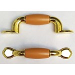 TIRADOR VIALLI 64MM DOR/CER.